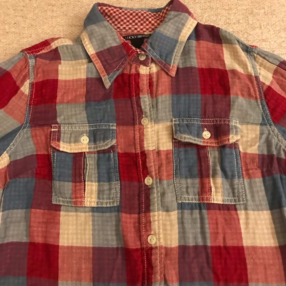 Lucky brand flannel top - Picture 2 of 4